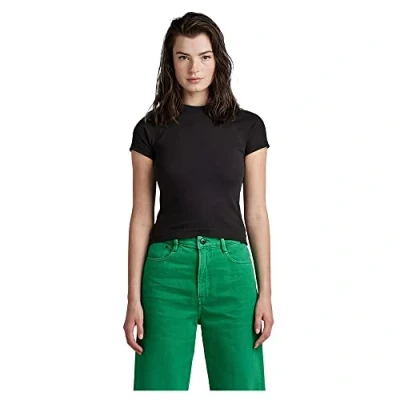 Abbildung von G STAR RAW Damen Cropped Ultra Slim Top, Schwarz (dk black D22767 D275 6484), XS