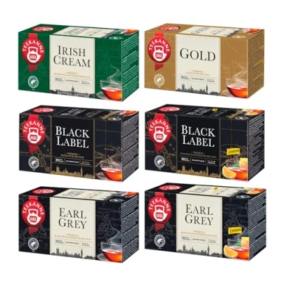 Abbildung von TEEKANNE Black Tea Classic Collection (6 x 20 Bags) Schwarzer Tee Set (Dekond gift) 212g