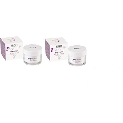 Abbildung von eco cosmetics Tagescreme LSF 10 mit OPC, Q10 und Hyaluron, 2 x 50ml