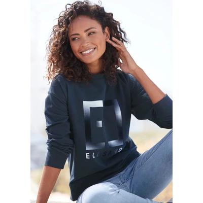 Abbildung von Elbsand Sweatshirt &quot;Fionni&quot;, mit großem Logoprint, sportlich casual