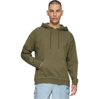 Abbildung von Urban Classics Hoody Kapuzenpullover, Herren, Größe: XXL, Olive