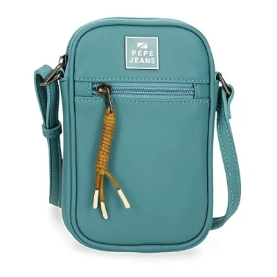 Abbildung von Pepe Jeans Bea Umhängetasche Handyhalter Blau 11x17,5x2,5 cm Kunstleder