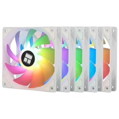 Abbildung von Thermalright TL C12CW S X5 CPU Luftlüfter 120mm ARGB Gehäusekühlerlüfter, PWM Silent Computer Lüfter mit FDB Lager, bis zu 1550 U/min Drehzahl, PC Lüfter, 5 Pack