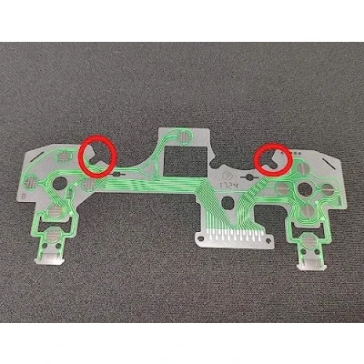 Abbildung von Flachbandleiterplatte Folie Flexkabel für PS4 JDS 055 050 Controller Leitfähige Keypad PCB Joystick Tasten