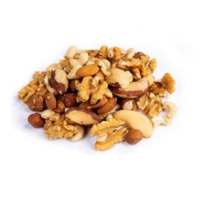 Abbildung von Naturkost Schulz Edelnussmischung ungesalzene, rein naturbelassene aus Cashewkernen, Mandeln braun und blanchiert, Paranüssen, Walnüssen, Haselnüssen (250g)