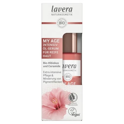 Abbildung von Lavera Gesichtsserum MY AGE Intensiv ÖLSERUM Biohibiskus &amp; Ceramide Serum, Größe: 30 ml, Transparent