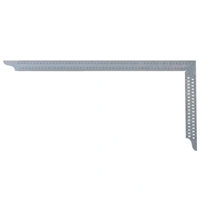 Abbildung von hedue® Zimmermannswinkel ZN / Z302 Nahtloser Zimmererwinkel aus Edelstahl, Zimmermann Winkel mit Anreißlöcher &amp; mm Skala Typ A, 1000