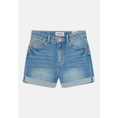 Abbildung von Vingino DEWI Jeans Shorts für Kinder, Größe: 92, Mid blue wash