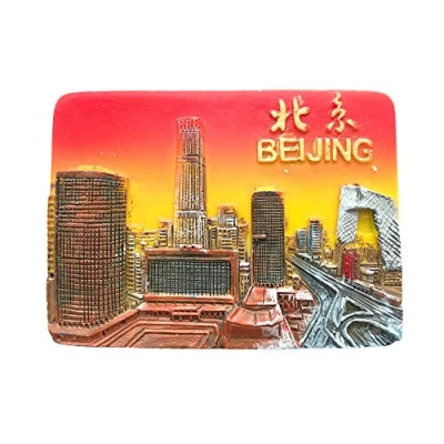 Abbildung von 3D Kühlschrankmagnet in Peking Stadt, berühmte Touristensouvenirs, Kunstharz Kühlschrankmagnet, Heim und Küchendekoration