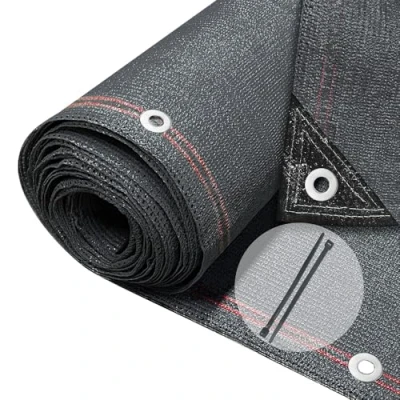 Abbildung von VOUNOT® Zaunblende 1.8x20m, Sichtschutz Zaun 230 g/m² HDPE Schattiernetz, Windschutz UV resistent Reißfest, mit Löcher und Kabelbinder, Anthrazit