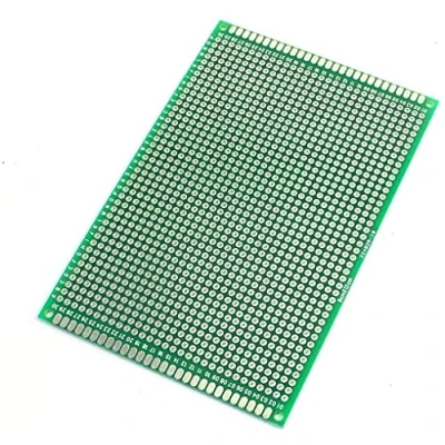 Abbildung von Fasizi 2 Stück (8 x 12 cm) PCB Platine, universal, doppelseitig, Prototyping, Steckplatine, Leiterplatte für DIY Löten