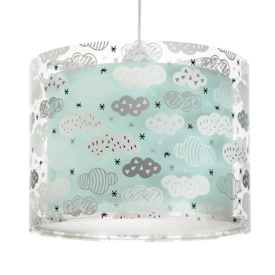 Abbildung von Dalber Clouds Hängelampe Kinder, Plastik, Blau, 33 x 25 cm