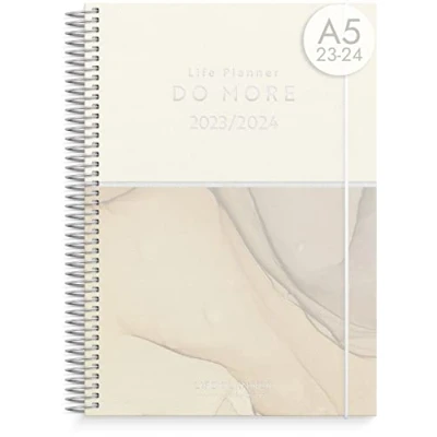 Abbildung von Burde Kalender Do More 2023 2024 auf Deutsch 7 Aug 1 Sept 21,5x16 cm Schülerkalender Woche 2 Seite Horizontal Spiralbindung 160 120g Papier