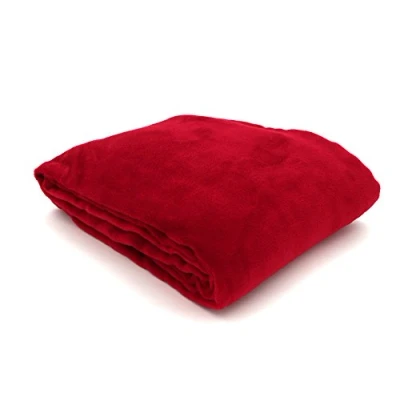 Abbildung von große super weiche Kuscheldecke XL HxB 150x200 cm in rot Microfaser Flanelldecke kuschelig warm leicht fusselfrei Decke TOP QUALITÄT Typ176