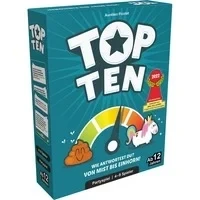 Abbildung von Asmodee Spiel, Familienspiel COGD0008 Top Ten Kartenspiel, 4 9 Spieler, ab 12..., Quizspiel / Wissensspiel