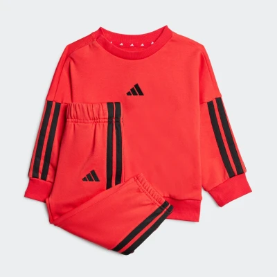 Abbildung von adidas Performance Essentials Joggerinfant SET Trainingsanzug Pure ruby black für Kinder, Größe: 104,