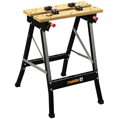 Abbildung von meister Werkbank Arbeitstisch / 9079100, Werk und Spanntisch, 150kg Tragkraft, Skala &amp; Winkelangaben, klappbar