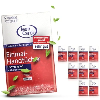 Abbildung von Gut &amp; Günstig Handtücher Jean Carol Einmal 17er Pack 11 Stück Gesamt 187 Stück, (1 St)