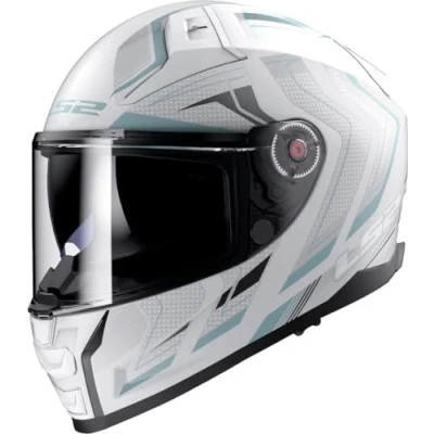 Abbildung von LS2, Integraler Motorradhelm VECTOR II ALIZER Matt White Silver, S
