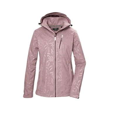 Abbildung von killtec Damen Softshelljacke/Outdoorjacke mit abzippbarer Kapuze KOS 122 WMN SFTSHLL JCKT FLORAL, woodrose, 36, 42846 000