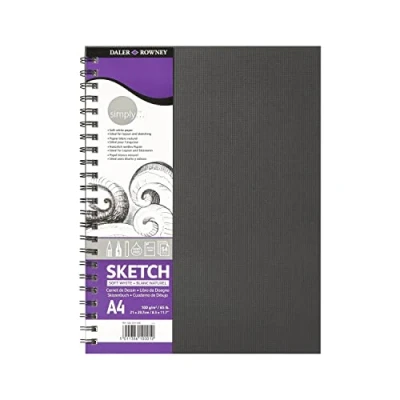 Abbildung von Daler Rowney Simply Sketch Book White Spiral A4