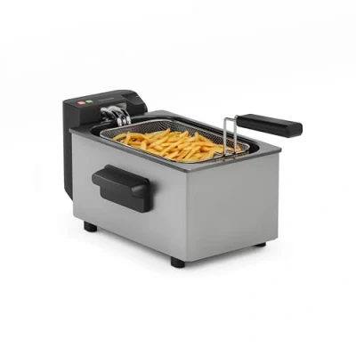 Abbildung von Tristar Fritteuse, 3L Kapazität, 2000 W, Cool Zone Technologie, Edelstahl, Einstellbares Thermostat, Leicht zu Reinigen, Abnehmbare Teile, FR 9325, Silver, NEU