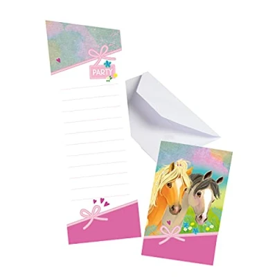 Abbildung von Einladungen Pretty Pony 8 Stücke