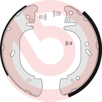 Abbildung von BREMBO S 24 522 Bremsbacken 279 65 FORD: Transit Mk3 Kastenwagen, Pritsche/Fahrgestell, Mk4 Bus