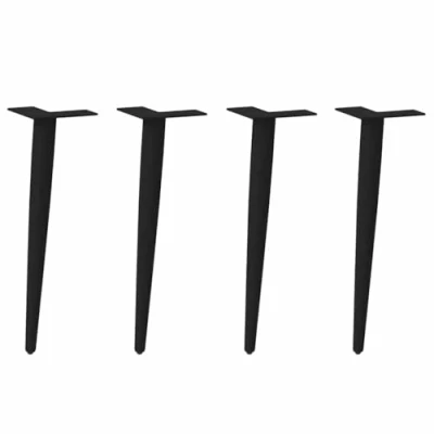 Abbildung von vidaXL Tischbein Couchtischbeine Konische Form 4 Stk. Schwarz 42 43 cm Stahl