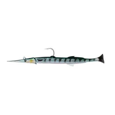 Abbildung von Savage Gear 3D Needlefish Pulsetail 23cm 55g Sinking Barracuda (2+1pcs) Meeres kunstkoeder