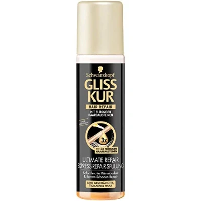 Abbildung von 3 x Gliss Kur Express Repair Spülung &quot;ULTIMATE REPAIR&quot; extreme Haarschäden 200 ml