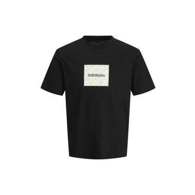 Abbildung von Jack &amp; Jones LOGO Rundhalsausschnitt Tshirt print, Herren, Größe: XXL, Black
