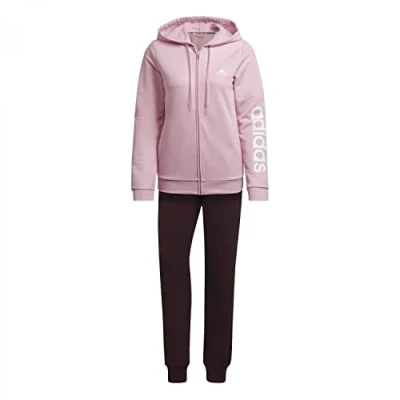 Abbildung von adidas Performance W LIN FT TS Trainingsanzug, Damen, Größe: XS, True pink/shadow maroon