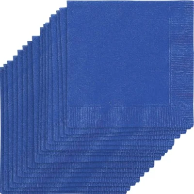 Abbildung von Blaue Servietten Königsblau 25x25cm 20 Teile
