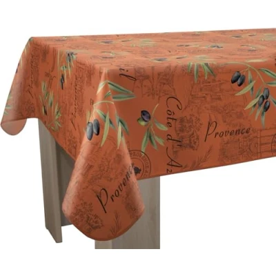 Abbildung von Le linge de Jules Tischdecke, schmutzabweisend, Provence Tomette, quadratisch, 150 x cm