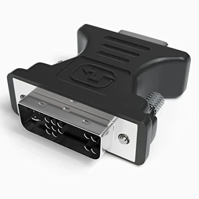 Abbildung von JAMEGA DVI A 12+5 auf VGA Adapter zu Konverter Full HD 1080p Stecker Buchse Single Link Digital Analog für PC, Grafikkarten, Gaming, Laptop, Netbook, Monitore, Beamer