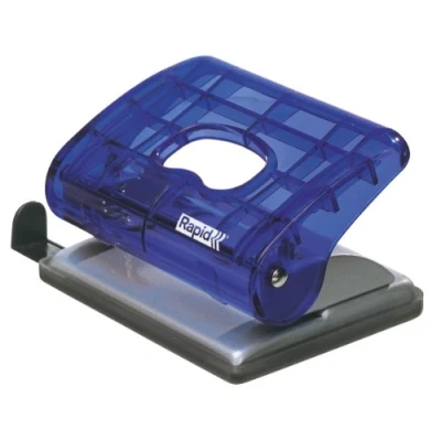 Abbildung von Rapid EC20 Bürolocher (Kunststoff/Metall, 20 Blatt) transparent blau