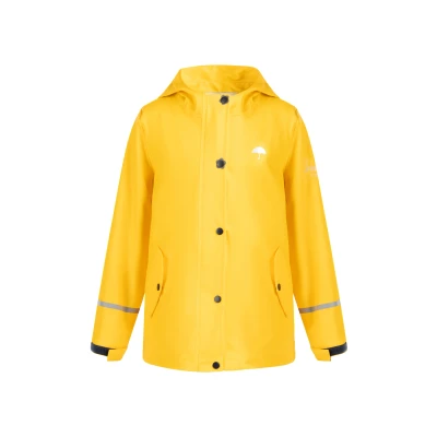 Abbildung von Schmuddelwedda Regenjacke Mädchen gelb