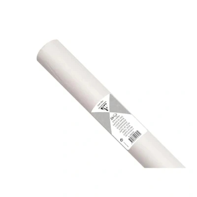 Abbildung von Clairefontaine 394001C Rolle mit 24 Bogen Seidenpapier 18g, 50x75 cm, ideal für Bastelaktivitäten, DIY Projekte und Verpackungen, wasserfest säurefrei, 1 Rolle, Weiß