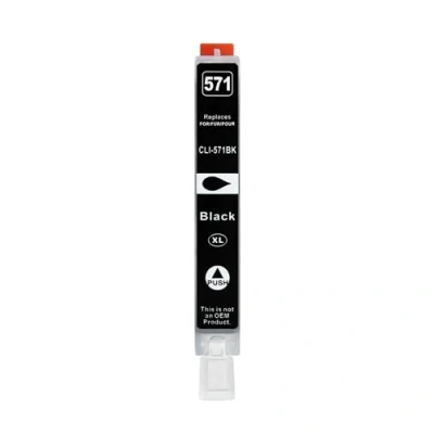 Abbildung von 1 XXL Druckerpatrone kompatibel zu CLI 571 BK Schwarz für Canon PIXMA MG5750 MG5751 MG5752 MG5753 MG6850 MG6853 MG7750 MG7753 TS5050 TS5053 TS5055 TS6050 TS6052 TS8050 TS8053 TS9050 TS9055