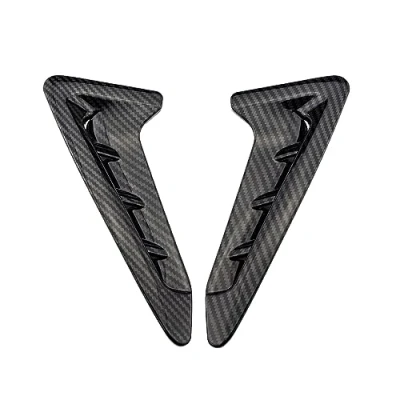 Abbildung von ASHILD Auto Außen Lufteinlässe Für B&amp;MW X3 X4 G01 G02 2018 2022 Shark Gills Side Air Vent Abdeckung Trim Aufkleber (Farbe : Carbon Fiber Black)