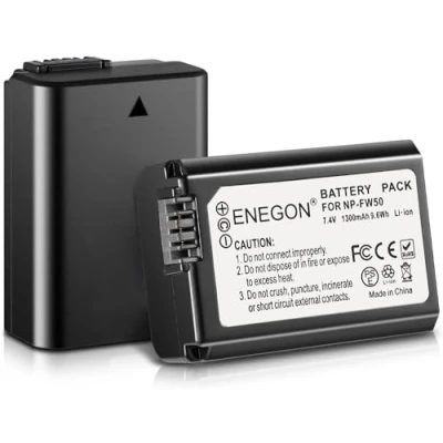 Abbildung von NP FW50 Wiederaufladbarer Lithium Ionen Akku Kompatibel mit Sony ZV E10,NEX 3/5/7 Serie,SLT A Serie, Alpha a3000,a5000,a5100,a55,a6000,a6100, a6300,a6400,a6500,a7/a7II/a7s /a7SII/a7r/a7rII,rx10