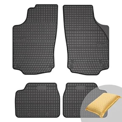Abbildung von FROGUM EL Toro Gummimatten Ganzjähriges Set von Autofussmatte Auto Fußmatten für Opel Corsa C 2000 2006 Beständiges Gummi Material 1,5cm Schutzkante