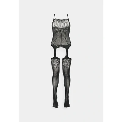 Abbildung von Lascana Stockings WITH Garte Body, Damen, Größe: One Size, Black