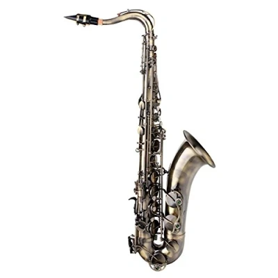 Abbildung von Classic Cantabile Winds TS 450 Antique Yellow Tenorsaxophon (Messing, Vintage Lackierung, Hoch Fis Klappen, ergonomische Klappenmechanik)
