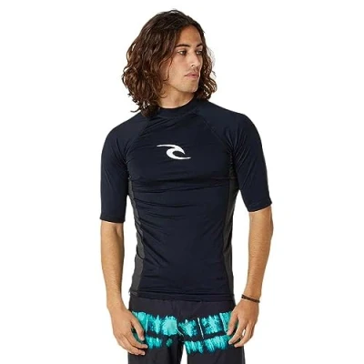 Abbildung von Rip Curl Waves PERF Tshirt print, Herren, Größe: Medium, Black
