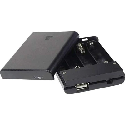 Abbildung von Velleman Batteriewächter BH341USB Batteriebox 4x Mignon (AA) (L x B H) 60 20 80