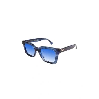 Abbildung von XLAB Panarea Sonnenbrille, 51 mm, gestreift blau/hellblau verlaufend, Unisex