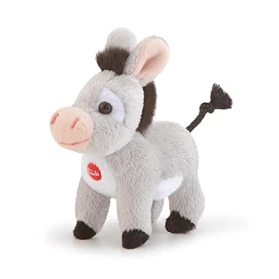 Abbildung von Trudi 51277 Sweet Collection Kleiner Esel ca. 10 cm, Größe XXS, Stofftier mit weichen Materialien und liebevollen Details, Plüschtier Mähne, waschbar, Kuscheltier für Kinder &amp; Babys, Grau
