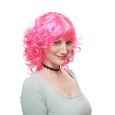 Abbildung von WIG ME UP 68048 PC5 Karneval Fasching Perücke Cosplay Lolita Pink Locken Schulterlang